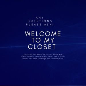 WELCOME TO MY CLOSET
